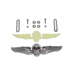 スカル ウィング ライセンスプレート オーナメント