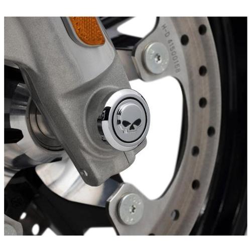 ウィリーGスカル フロントアクスルナットカバー クローム 2023年以降FLHXSE、FLTRXSE...