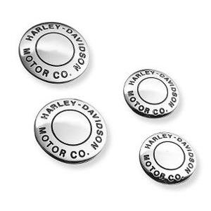 H-D MOTOR COロゴ・クローム・キャリパーインサート　35mm 1984〜99年モデル、20...