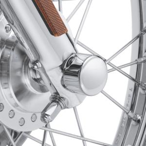 クローム・フロントアクスルナットカバーキット・ビレット