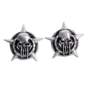 スカル オン スター ライセンスプレート トッパー セット