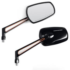 Harley-Davidson アンダーミラー ラウンド型 Mirror 5インチのブラック3インチラウンドミラーペアハーレーボルトの5