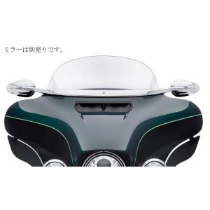 ウインドシールドトリムミラーマウンティングキット:2014〜24年エレクトラグライド、ストリートグラ...