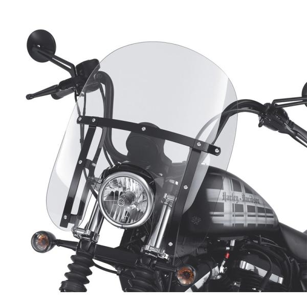 クイックリリース・コンパクト・ウィンドシールド ライトスモーク/グロスブラック・ブレース  1988...