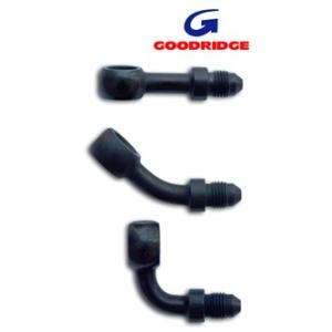 バンジョーアダプター ブラック：3/8”-ストレートハーレー