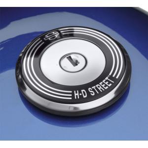 ハーレー　タンクキャップ　メダリオン フュエルキャップメダリオン／ダークカスタムロゴ -ハーレー