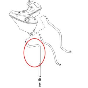 【63596-06】 ドレインホース スポーツスター用 2006〜13年スポーツスターモデル ハーレー｜amberpiece