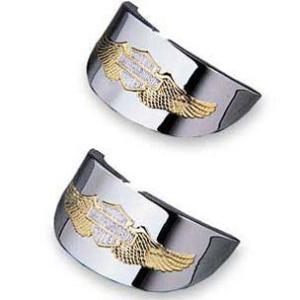 ウイングゴールドロゴ・フラットレンズ・ターンシグナルバイザー