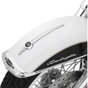 バー＆シールドロゴ・フロントフェンダースピア ラージ 2012〜16年FLD、1986以降ソフテイル...