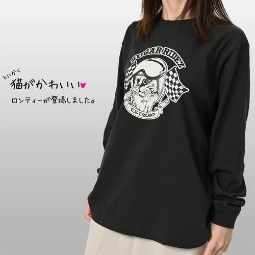 【rd7018】 WOMAN&apos;S キャット ロングTシャツ