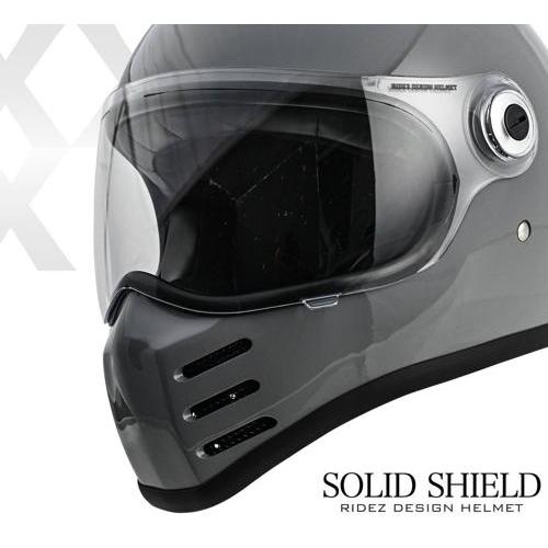 X フルフェイスヘルメット SOLID EDITION グロスグレー SG規格