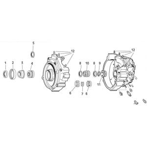 クランクケース コンポーネント ショベルヘッド用 【1】：24037-70/Sprocket sha...