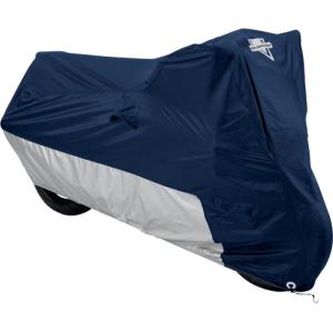 Deluxe Motorcycle Cover：ヘリテイジソフテイルモデル、FLHR、FLTR、FLHT、FLHX用/ブラック/シルバー