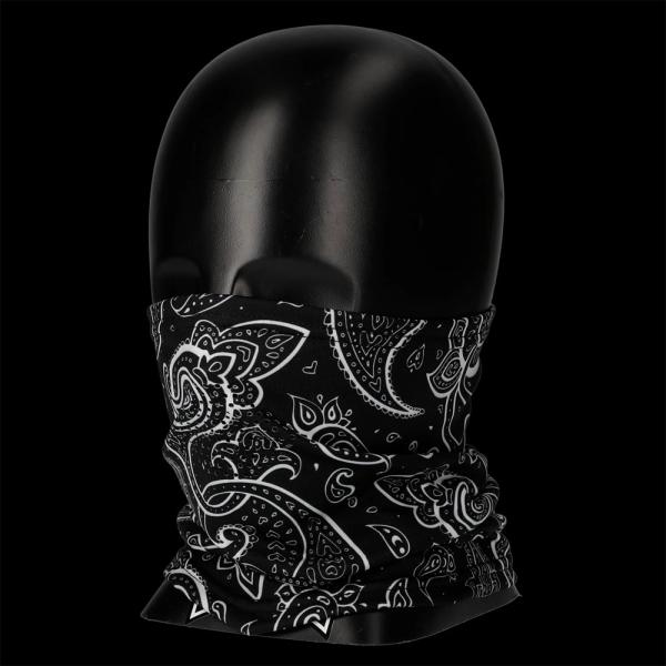 NECK WARMER BLACK PAISLEY