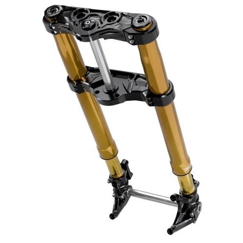 SX5 INVERTED フロントエンドキット トリプルツリー：ブラック / アウターフォーク：ゴー...