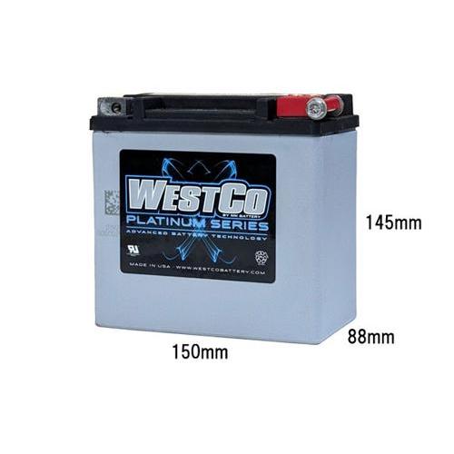 WESTCO ハーレー用バッテリー 2004〜22年スポーツスター、2015〜20年XG、2021〜...