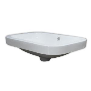 白陶器米式角型オンカウンター埋め込み洗面器ボウル Ambest SL1422