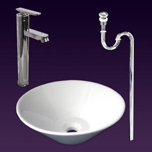 白陶器狭小トイレ用半円型壁掛け洗面台手洗い洗面器ボウル Ambest