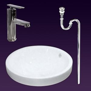 白陶器狭小トイレ用半円型壁掛け洗面台手洗い洗面器ボウル Ambest