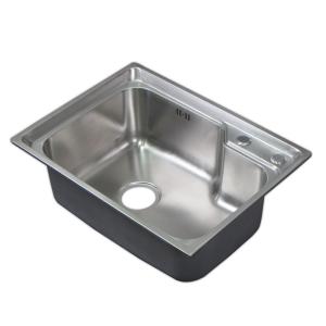 58x43cmステンレスプレス一槽キッチンシンク台所流し台排水付き水回り