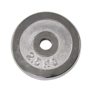 Absport クロムメッキダンベルプレート 鋳鉄製 2.5KG 二枚セット Absport Z91564