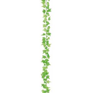 ミニアイビーガーランド 5本セット  (フレッシュグリーン 人工 造花 フェイク リーフ DIY 壁面装飾)｜ambix