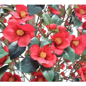 椿の木 DX赤 150cm (造花 観葉植物 ...の詳細画像3