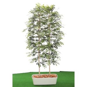 シマトネリコ パーテーション 180cm(間仕切 フェイク 造花 インテリア 人工観葉植物 1.8m 目隠し 衝立 置物 トレンド フェイク)