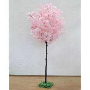 サクラ 210cm (造花 インテリア 観葉植物 桜 木 ピンク さくら 植栽 おしゃれ 大型 グリーン プラント ディスプレイ)