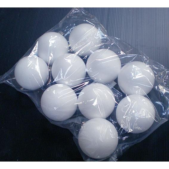 発泡スチロール球　直径80mm 20個 (玉 粘土副資材 芯材 土台 80ミリ 8cm)