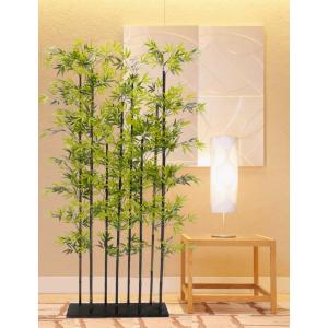 黒竹 8本立 パーテーション 210cm (ク...の詳細画像2