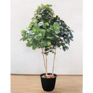 ３種類 造作樹木 220cm (造花 ベンジャミン ウンベラータ コーヒー フェイクグリーン 鉢植え 人工観葉植物 造花 2m インテリア おしゃれ 室内 大型 装飾)