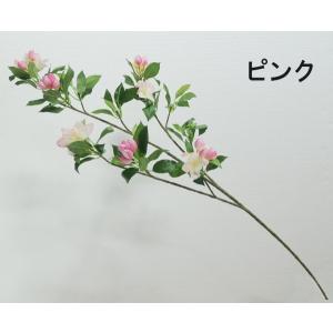リンゴ 花 スプレー リーフ 6本セット (フ...の詳細画像1