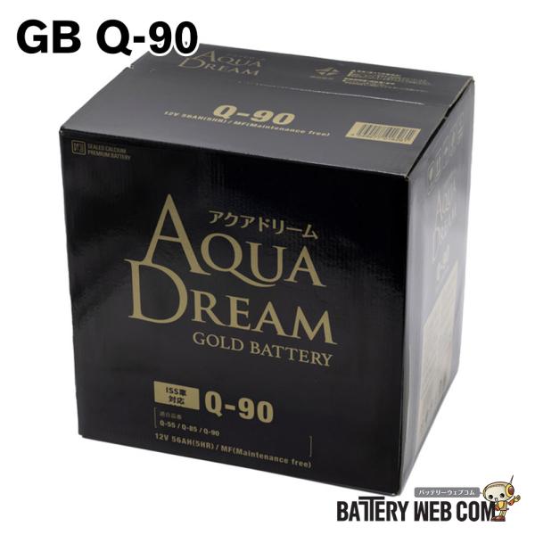 Q-90 アクアドリーム GB-Q-90 国産車 アイドリングストップ車 対応 バッテリー GOLD...