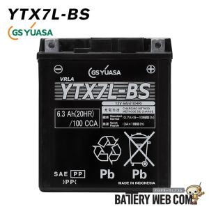 YTX7L-BS GSユアサ バイク バッテリー （ 液入り充電済 ） GSYUASA｜バッテリーウェブコムYahoo!店