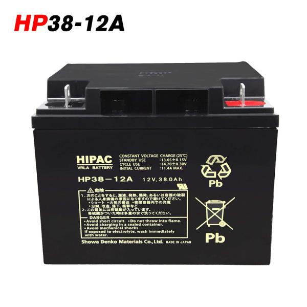 HP38-12A 日本製 エナジーウィズ 昭和電工 JIS規格 小型制御弁式鉛蓄電池 エレベーター ...