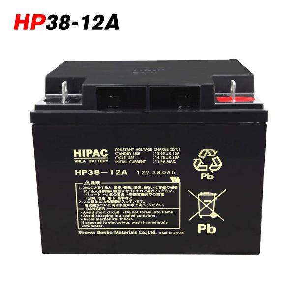 日本製 HP38-12A エナジーウィズ （ 昭和電工 ） JIS規格 小型制御弁式鉛蓄電池 エレベ...