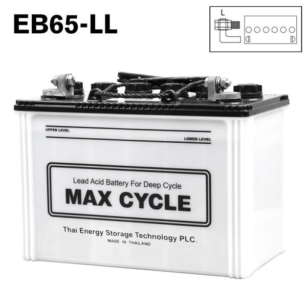 EB65-LL ボルトナット 端子 MAX CYCLE ディープサイクル バッテリー 蓄電池 純正 ...