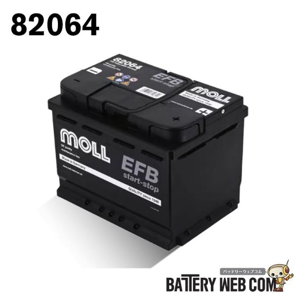 82064 モル バッテリー MOLL EFB start-stop 820-64 L2 LN2 旧...