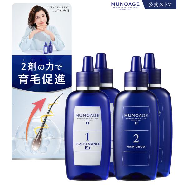 育毛剤 Wアプロ―チヘアプログラムEx 2箱セット 毛根幹細胞培養液 女性用 レディース ミューノア...