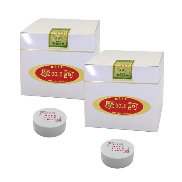 《10％OFFクーポン》 摩訶ゴールドクリーム 100g×２コセット 《ミニサイズ10g×2コおまけ...