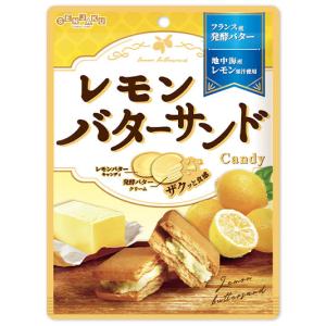 レモンバターサンドCandy キャンディ 65ｇ×１袋 あめ アメ 扇雀飴本舗｜amechan