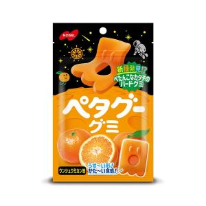 ペタグー ウンシュウミカン　ハードタイプのグミキャンデー　6袋入り５BOX　ノーベル製菓｜amechan