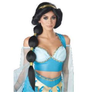 【最終値下】ディズニー　ジャスミン　セット済ウィッグ（仮装） 最終値下】ディズニー ジャスミン セット済ウィッグ（仮装）の