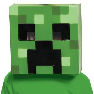 クリーパー　マインクラフト　マスク　子供用　MINECRAFT CREEPR VACUFORM MASK　コスプレ｜amecos