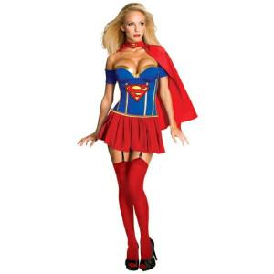 スーパーガール　セクシー　衣装、コスチューム　大人女性用　Supergirl Corset　コスプレ｜amecos