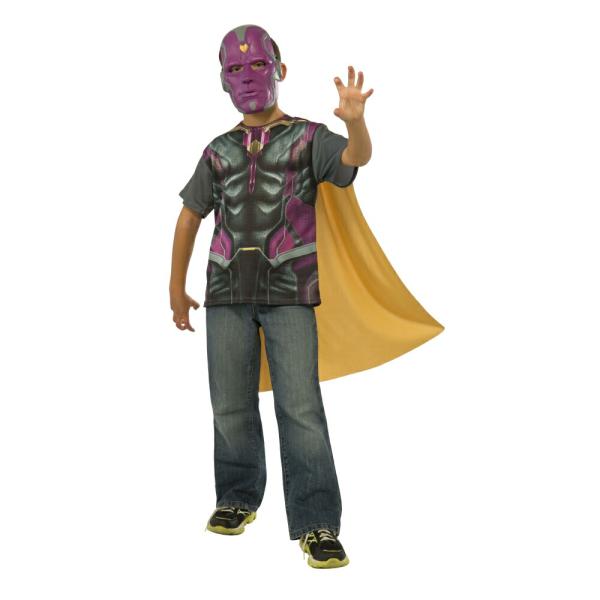 ヴィジョン　Tシャツ　マスク　マント　服　子供男性用　Avengers Age of Ultron　...