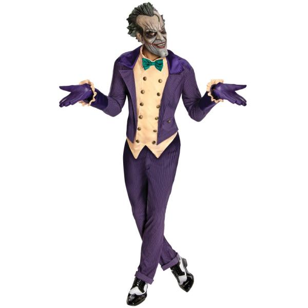 バットマン　アーカムシティ　ジョーカー　衣装、コスチューム　大人男性用　コスプレ