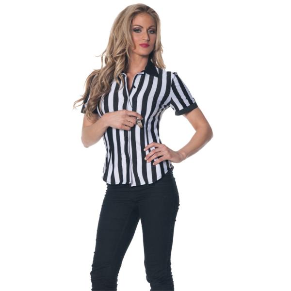レフリー　衣装、コスチューム　大人女性用　REFEREE FITTED SHRT WOMEN　コスプ...
