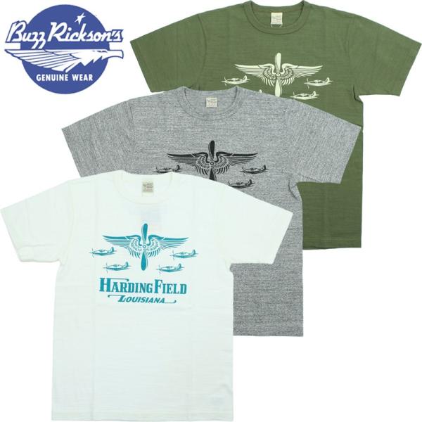 バズリクソンズ スラブヤーン プリント Tシャツ "USAAF HARDING FIELD" BR7...